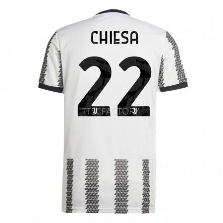 Fußballtrikots Juventus Chiesa 22 2022-2023 Kurzarm Heimtrikotsatz kaufen